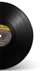 Rappresentazione su vinile del brano musicale di Glam 55 - Don't stop shake it