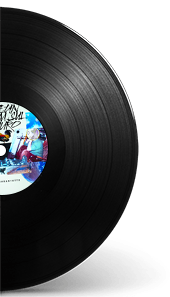 Rappresentazione su vinile dell'album di Lucio Quarantotto -Come un film sul muro